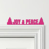 Door Topper Joy & Peace Christmas Decor Various Colours Decorative Sign