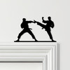Door Topper Karate Fighters Various Colours Top Of Door Frame Decorative Sign