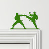 Door Topper Karate Fighters Various Colours Top Of Door Frame Decorative Sign