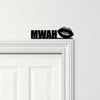 Door Topper Kiss Mwah Letterings Lips Various Colours Decorative Sign