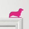 Door Topper Long-Haired Dachshund Dog Various Colours Decorative Sign