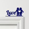 Door Topper Love Couple Icon Various Colours Top Of Door Frame Decorative Sign