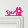 Door Topper Love Couple Icon Various Colours Top Of Door Frame Decorative Sign