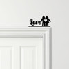 Door Topper Love Couple Icon Various Colours Top Of Door Frame Decorative Sign