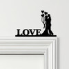 Door Topper Love Lettering Romantic Couple Various Colours Frame Decor Sign