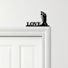 Door Topper Love Lettering Romantic Couple Various Colours Frame Decor Sign