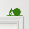 Door Topper Man Pushing Ball Gym Various Colours Top Of Door Frame Decor Sign