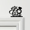 Door Topper Mr & Mrs Bride Groom Anniversary Wedding Various Colours Decor Sign