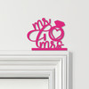 Door Topper Mr & Mrs Bride Groom Anniversary Wedding Various Colours Decor Sign