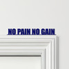 Door Topper No Pain No Gain Gym Quote Various Colours Decorative Sign
