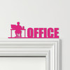 Door Topper Office Decor Lettering Desk Man Various Colours Frame Decor Sign