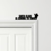 Door Topper Santa Claus Is Coming To Town Christmas Decor Various Colours Sign