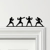 Door Topper Boxer Silhouettes Boxing Various Colours Top Of Door Decorative Sign