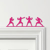 Door Topper Boxer Silhouettes Boxing Various Colours Top Of Door Decorative Sign