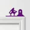 Door Topper Werewolf Gravestone Halloween Decor Various Colours Decorative Sign