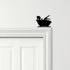 Door Topper Woman In Bathtub Bathroom Decor Various Colours Frame Decor Sign