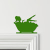 Door Topper Woman In Bathtub Bathroom Decor Various Colours Frame Decor Sign