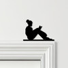 Door Topper Woman Reading Book Various Colours Top Of Door Frame Decorative Sign