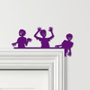 Door Topper Zombies Scary Halloween Decor Various Colours Decorative Sign