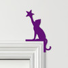 Door Topper Cat & Star Various Colours Top Of Door Frame Decorative Sign