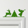 Door Topper Christmas Decor Angel Tree Various Colours Decorative Sign