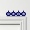 Door Topper Christmas Decor Baubles Snowflakes Various Colours Decorative Sign