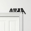 Door Topper Christmas Decor Ornaments Various Colours Decorative Sign