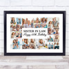 Photo Collage 60th Birthday Gift For Sister-In-Law 22-Photo Print Or Canvas