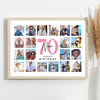 Photo Collage 70th Birthday Gift For Nan 20-Photo Landscape Print Or Canvas