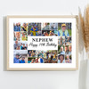 Photo Collage 70th Birthday Custom Gift For Nephew 22-Photo Print Or Canvas