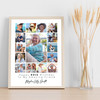 Photo Collage 80th Birthday Custom Gift For Friend 15-Photo Print Or Canvas