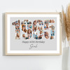 Photo Collage Grey Birthday Gift For Her 24-Photo Year 1965 Print Or Canvas