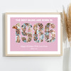 Photo Collage Pink Birthday Gift For Mum 23-Photo Year 1986 Print Or Canvas