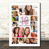 Photo Collage 16th Birthday Gift For Granddaughter 10-Photo Print Or Canvas