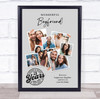 Photo Collage 21st Birthday Gift For Boyfriend 7-Photo Grey Print Or Canvas