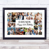 Photo Collage 21st Birthday Custom Gift For Cousin 22-Photo Print Or Canvas
