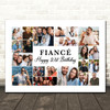 Photo Collage 21st Birthday Custom Gift For Fiancé 22-Photo Print Or Canvas Photo Collage 21st Birthday Custom Gift For Fiancé 22-Photo Print Or Canvas
