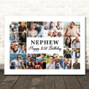 Photo Collage 21st Birthday Custom Gift For Nephew 22-Photo Print Or Canvas
