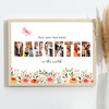 Photo Collage Floral 8-Photo Gift For Daughter Any Occasion Print Or Canvas