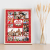 Photo Collage Christmas Custom Gift For Anyone 10-Photo Red Print Or Canvas