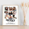 Photo Collage Wedding Anniversary Custom Gift 9-Photo Wifey Print Or Canvas