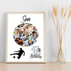 Photo Collage Gift For Son 30th Birthday 14-Photo Football Print Or Canvas Photo Collage Gift For Son 30th Birthday 14-Photo Football Print Or Canvas