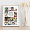 Photo Collage Kids Birthday Gift For Boys Any Age 10-Photo Print Or Canvas