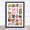 Photo Collage 21st Birthday Gift For Stepmum 20-Photo Pink Print Or Canvas Photo Collage 21st Birthday Gift For Stepmum 20-Photo Pink Print Or Canvas