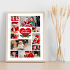 Photo Collage First Christmas Gift For Baby 10-Photo White Print Or Canvas