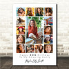 Photo Collage 40th Birthday Personalised Gift For Aunty 15-Photo Print Or Canvas
