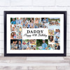 Photo Collage 40th Birthday Personalised Gift For Daddy 22-Photo Print Or Canvas
