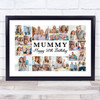 Photo Collage 50th Birthday Personalised Gift For Mummy 22-Photo Print Or Canvas