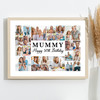 Photo Collage 50th Birthday Personalised Gift For Mummy 22-Photo Print Or Canvas