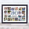 Photo Collage 80th Birthday Personalised Gift For Uncle 20-Photo Print Or Canvas